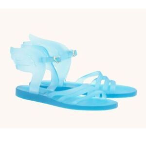 Acient Greek Sandals US 7.5-8 Jelly Shoes Ikaria Ocean Blue EUR38 Made in Italy